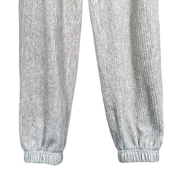 WILFRED FREE Ribbed Organic Cotton High Rise Jogger Lounge Pants in oatmeal - Picture 5 of 9